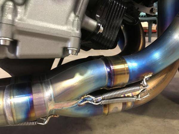 Vandemon Brushed Titanium Exhaust System Kawasaki Ninja H2 & H2R 2015-2024 - Adventure Parts