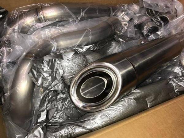 Vandemon Brushed Titanium Exhaust System Kawasaki Ninja H2 & H2R 2015-2024 - Adventure Parts
