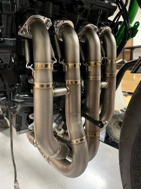 Vandemon Brushed Titanium Exhaust System Kawasaki Ninja ZH2 2020-24 - Adventure Parts