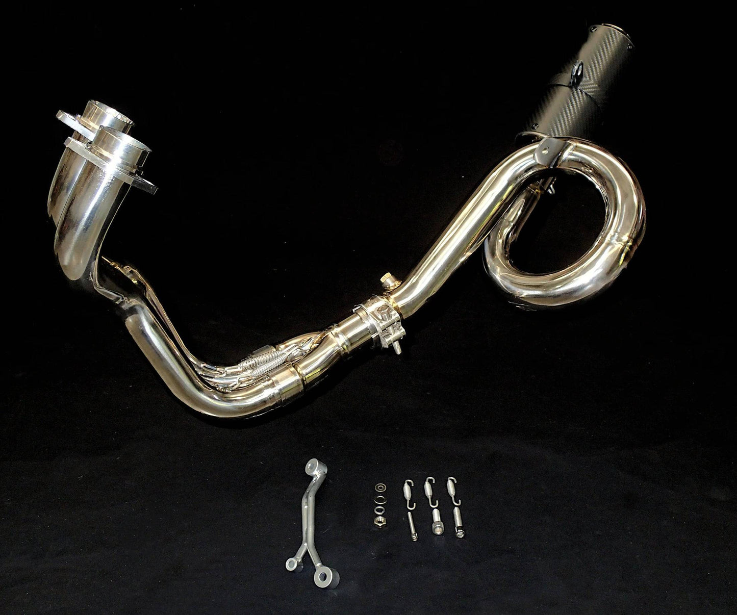 Vandemon Carbon Muffler Titanium Exhaust System Yamaha R7 MT07 FZ07 XSR700 Tracer 700/GT Tracer 7/GT 2014-2023 - Adventure Parts