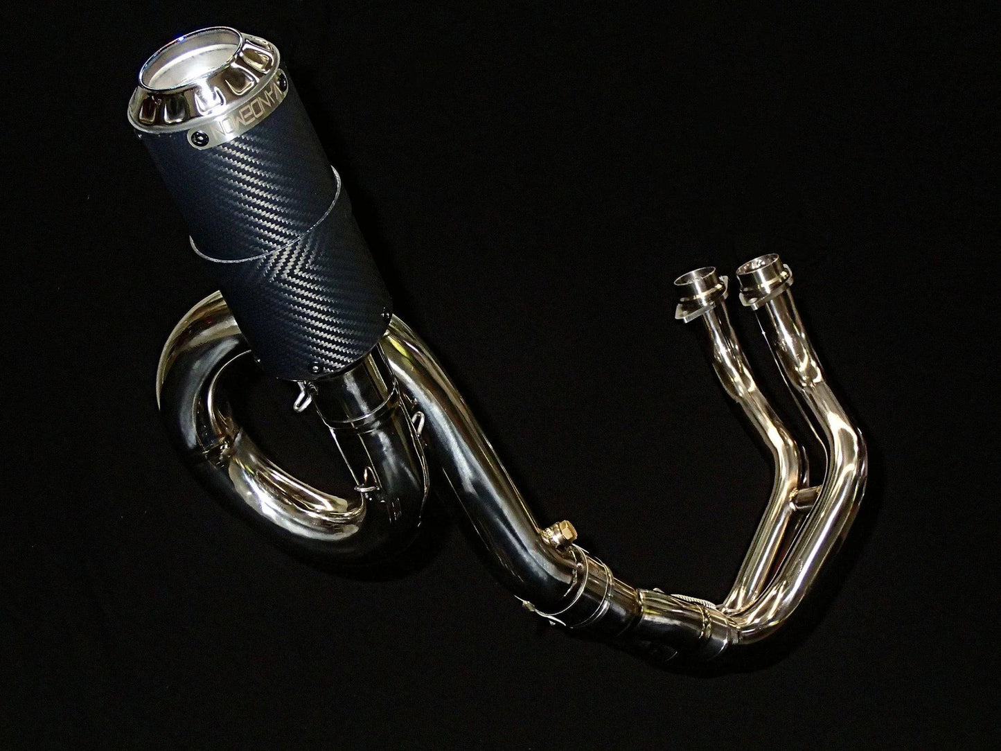 Vandemon Carbon Muffler Titanium Exhaust System Yamaha R7 MT07 FZ07 XSR700 Tracer 700/GT Tracer 7/GT 2014-2023 - Adventure Parts