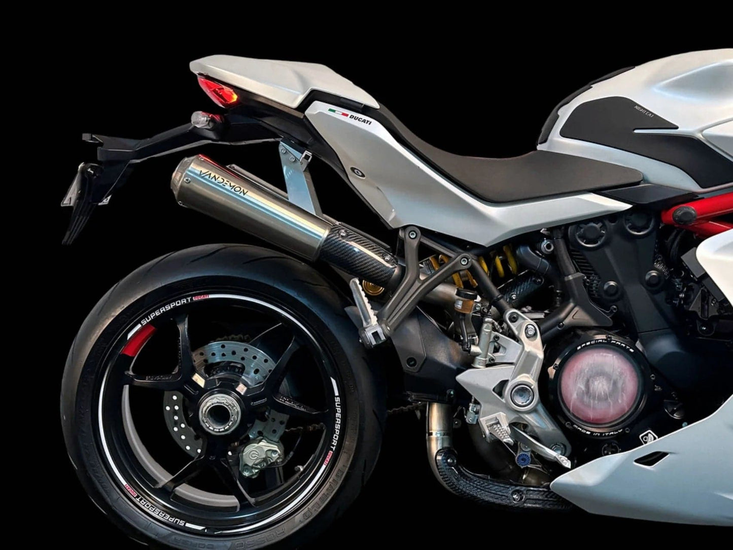 Vandemon High Mount Titanium Exhaust System Ducati Supersport 950 2021-2025 - Adventure Parts