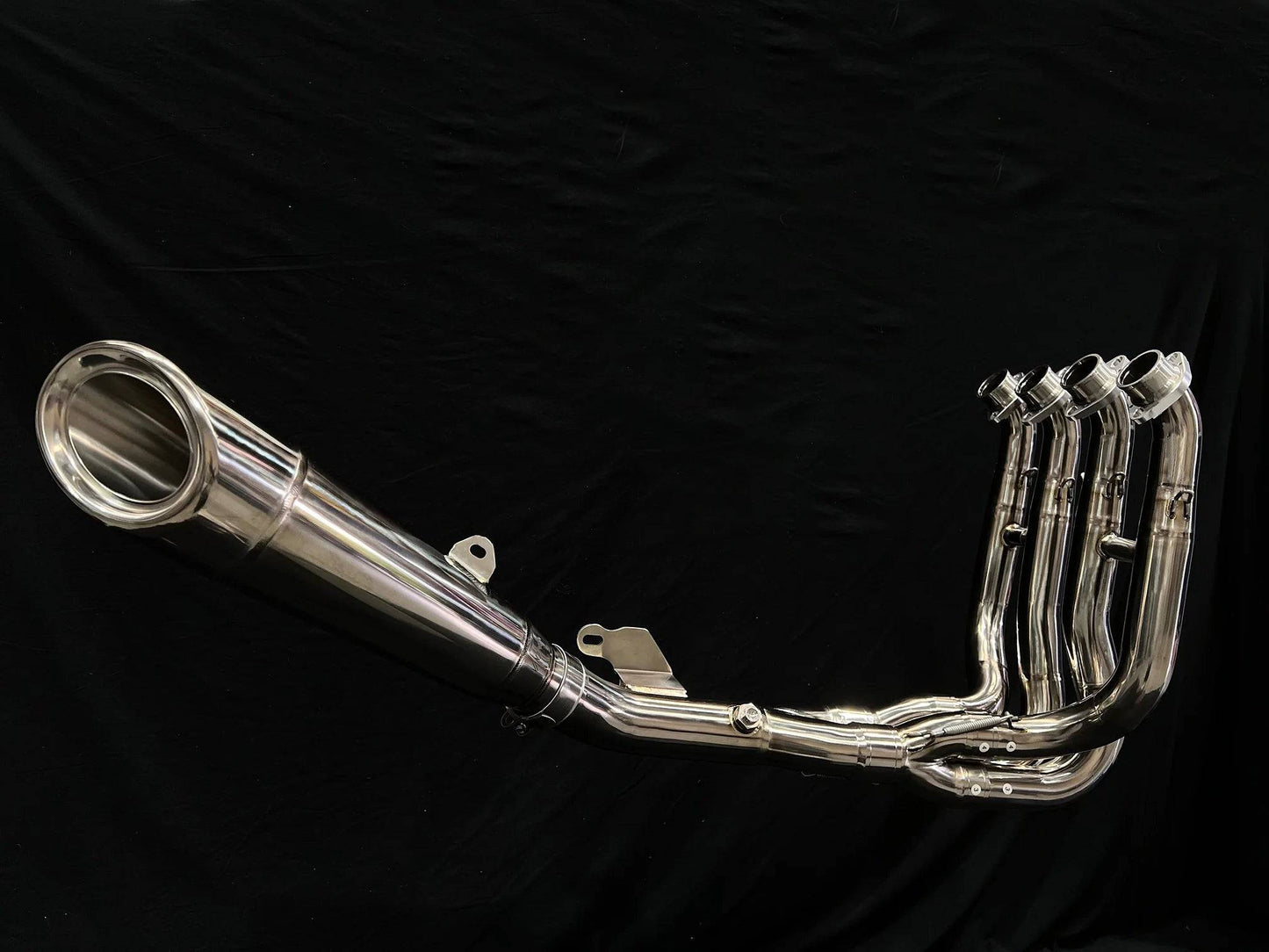 Vandemon Polished Titanium Exhaust System Kawasaki Ninja ZH2 2020-2024 - Adventure Parts