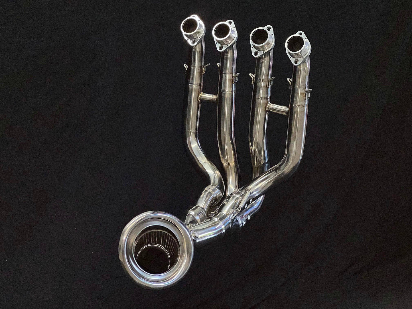 Vandemon Polished Titanium Exhaust System Kawasaki Ninja ZH2 2020-2024 - Adventure Parts