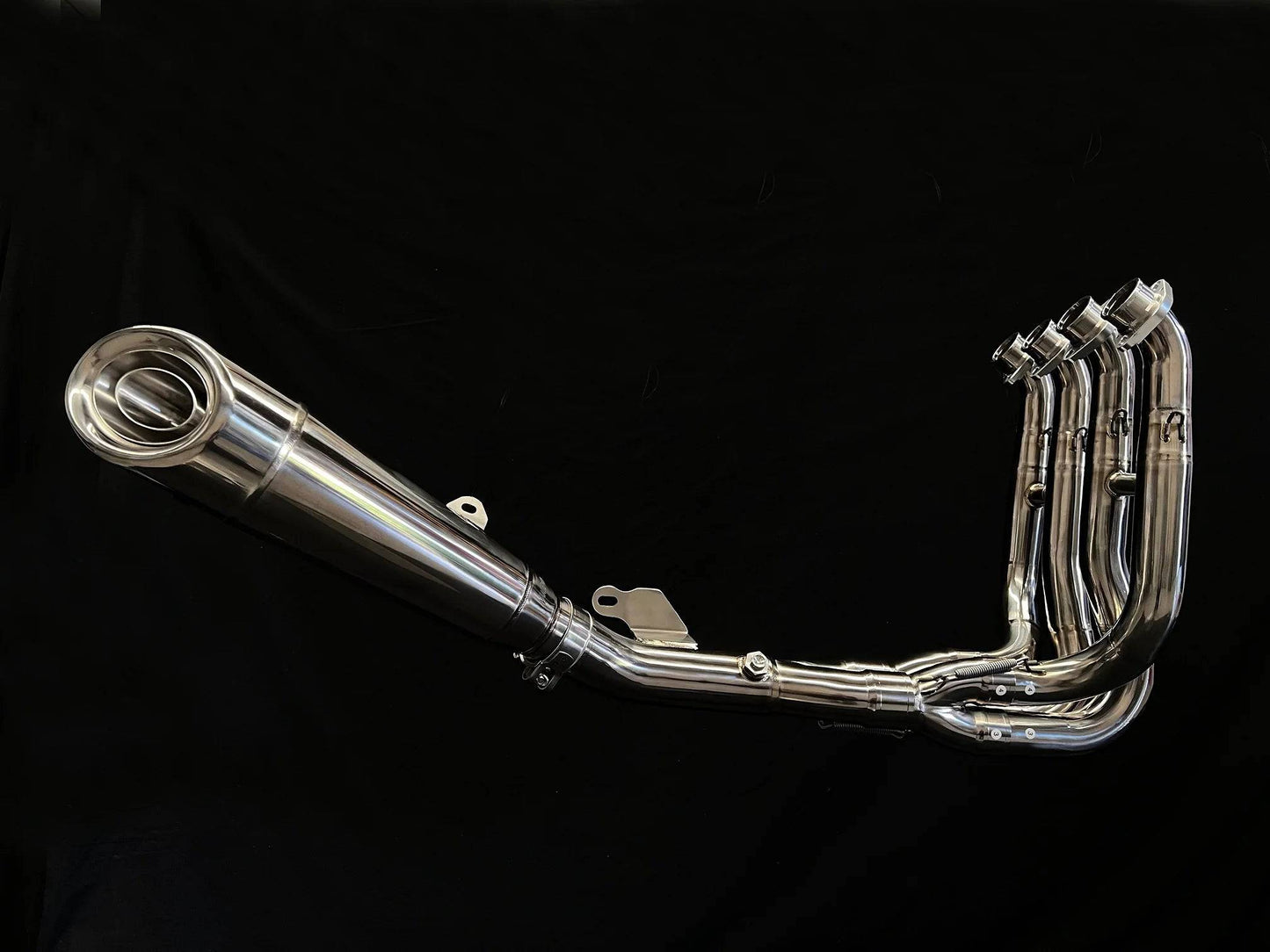 Vandemon Polished Titanium Exhaust System Kawasaki Ninja ZH2 2020-2024 - Adventure Parts