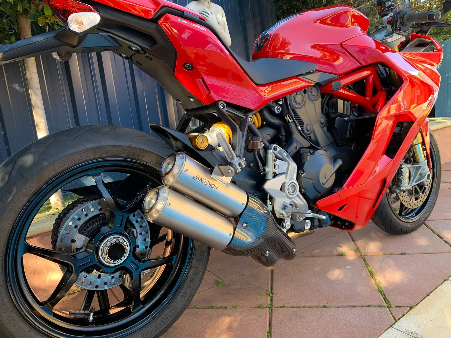 Vandemon Side Mount Titanium Exhaust System Ducati Supersport 939 2017-2020 - Adventure Parts