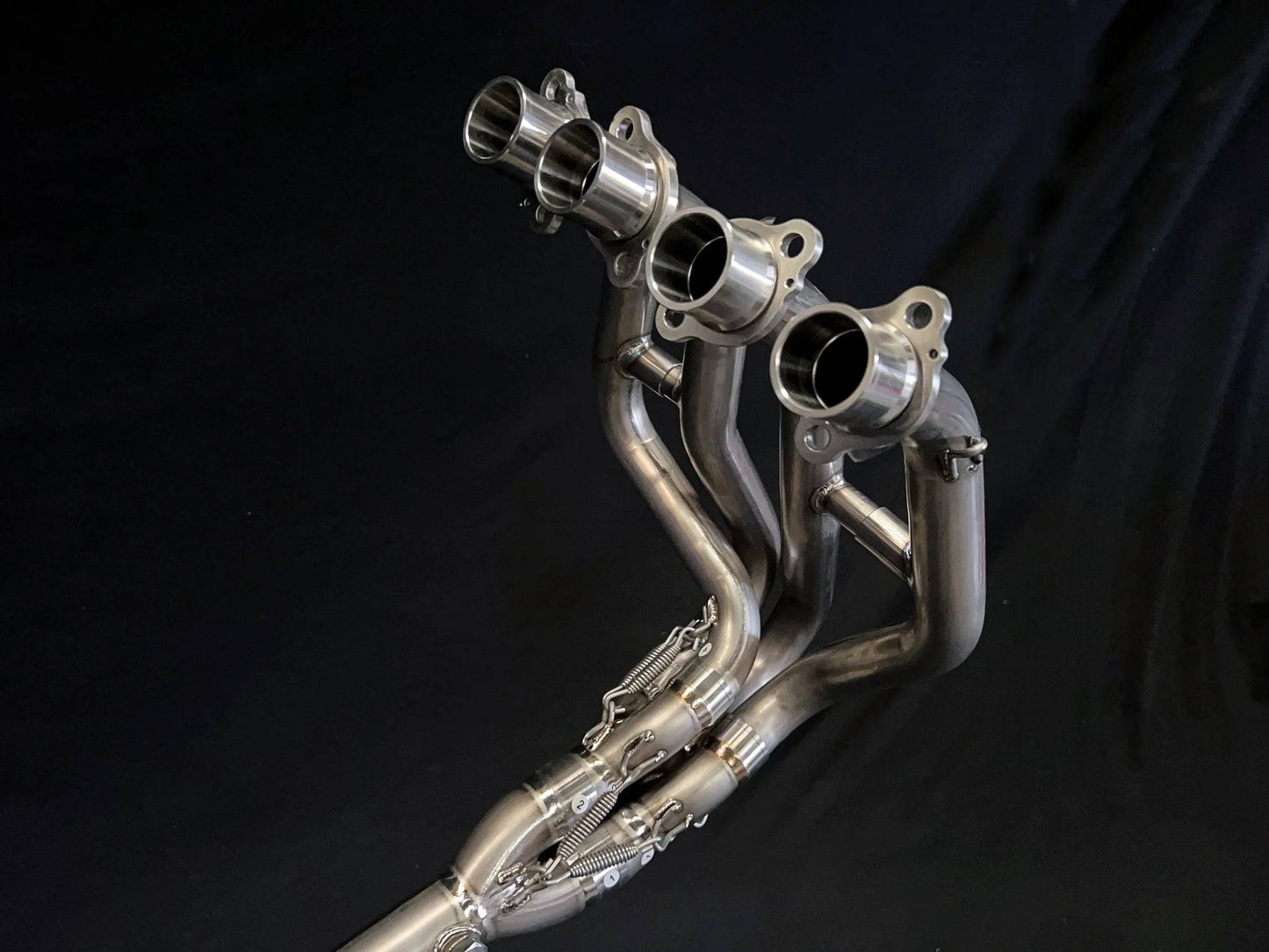 Vandemon Side Mount Titanium Race Exhaust System Kawasaki ZX4R-ZX4RR 2023-2025 - Adventure Parts
