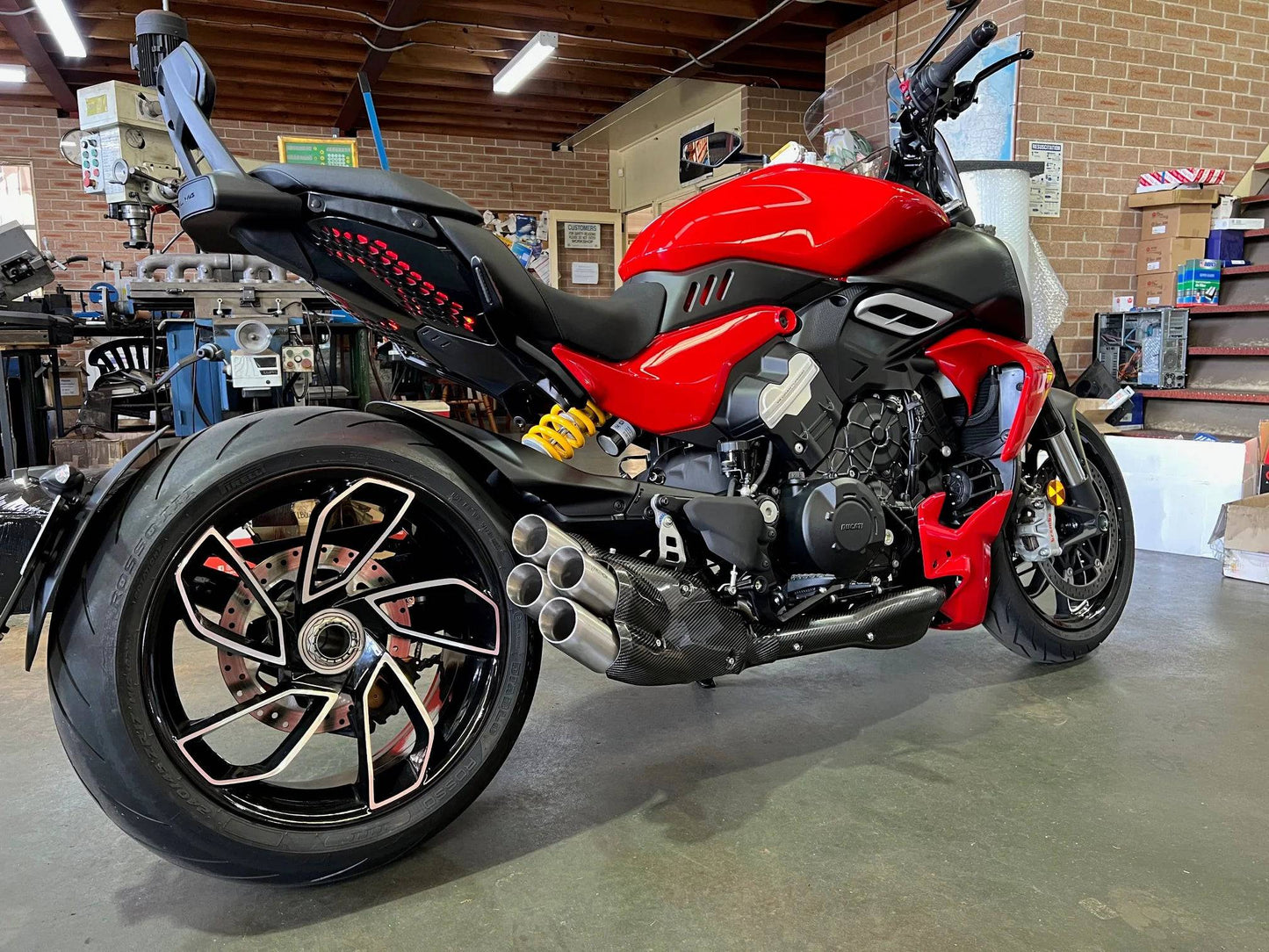 Vandemon Stealth Bimodal Quattro Titanium Exhaust System Ducati Diavel V4 2023-2024 - Adventure Parts