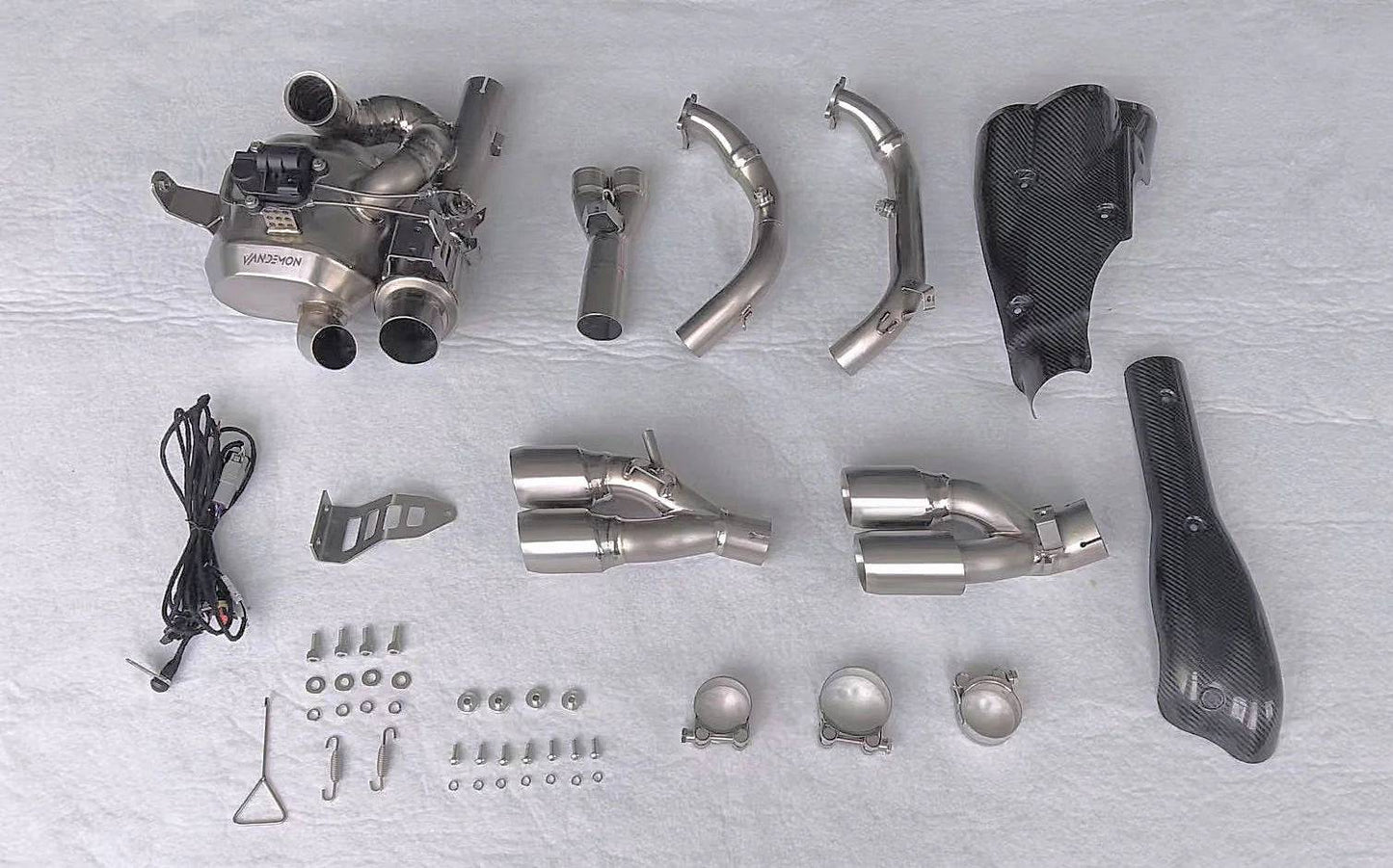 Vandemon Stealth Bimodal Quattro Titanium Exhaust System Ducati Diavel V4 2023-2024 - Adventure Parts