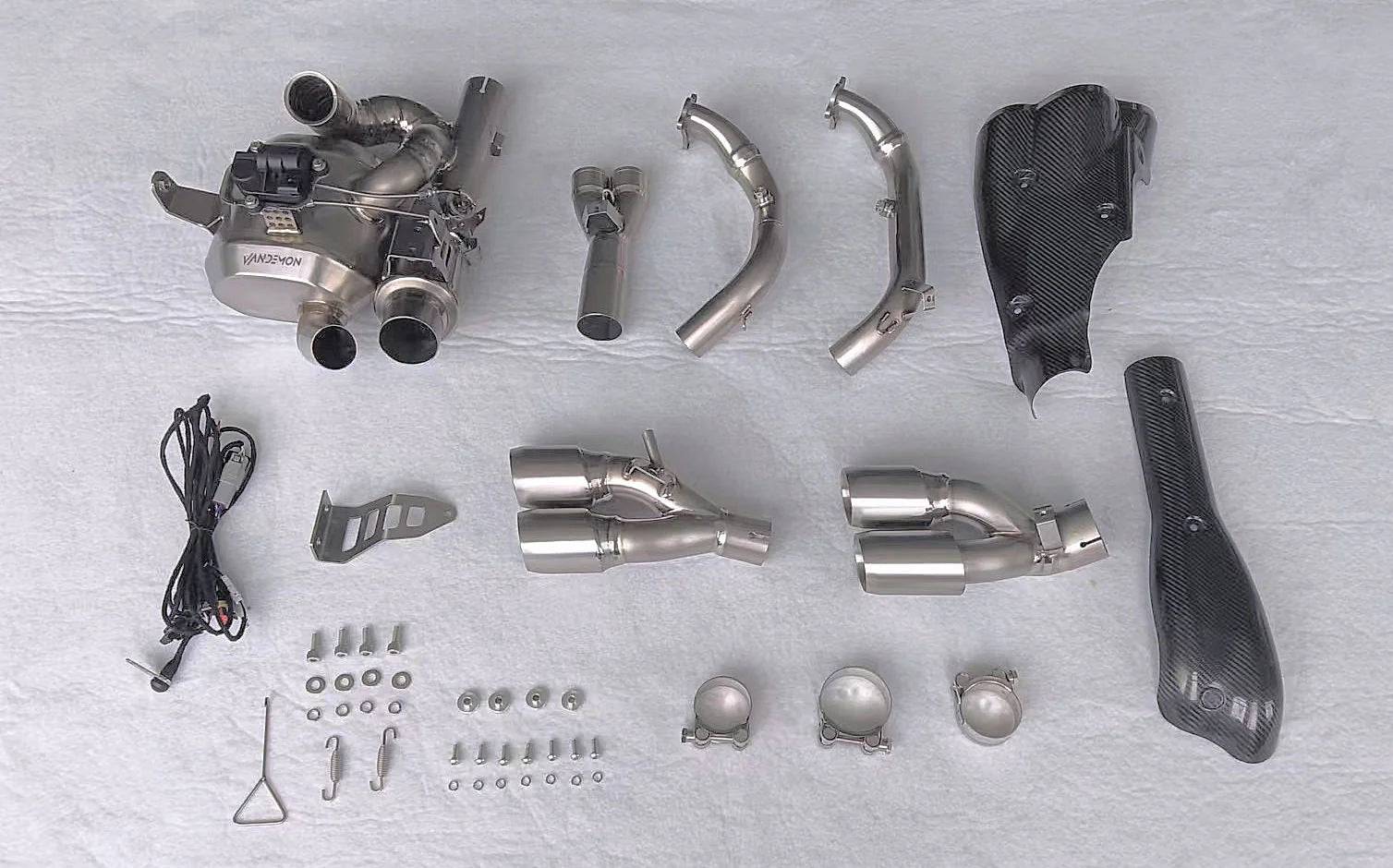 Vandemon Stealth Bimodal Quattro Titanium Exhaust System Ducati Diavel V4 2023-2024 - Adventure Parts