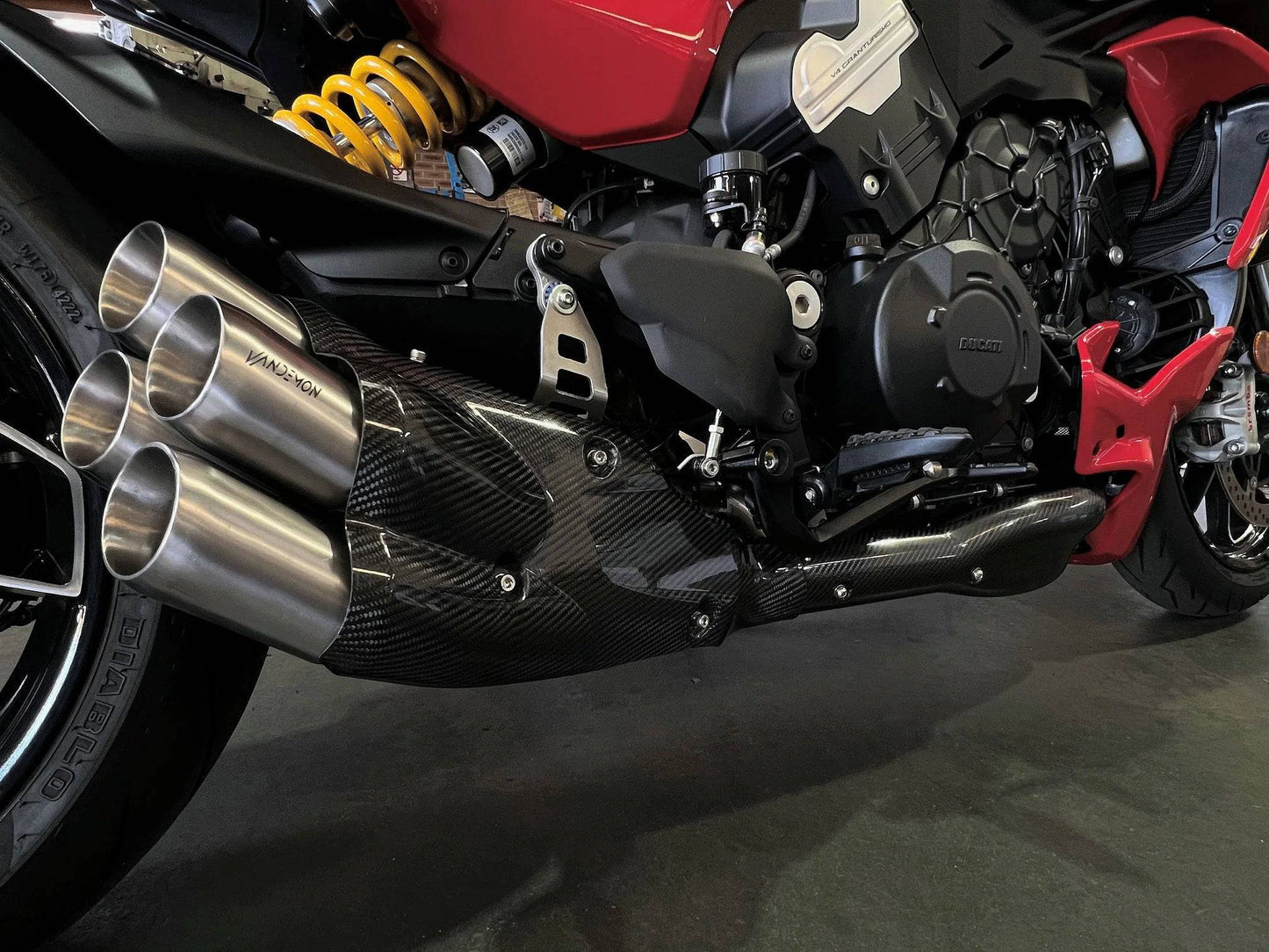 Vandemon Stealth Bimodal Quattro Titanium Exhaust System Ducati Diavel V4 2023-2024 - Adventure Parts