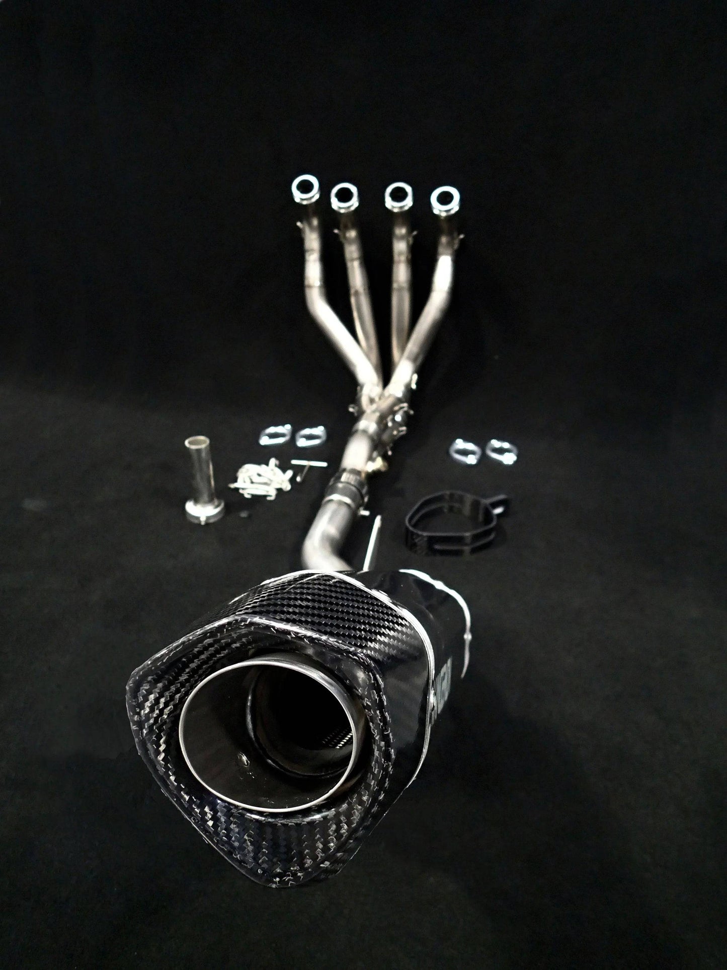 Vandemon Titanium Exhaust Single Titanium Muffler Kawasaki Z1000 2014-2023/ Ninja 1000SX 2020-2023 - Adventure Parts