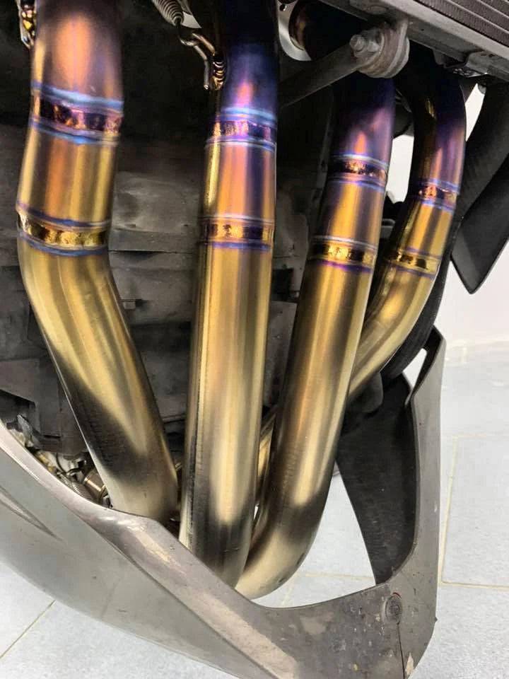 Vandemon Titanium Exhaust Single Titanium Muffler Kawasaki Z1000 2014-2023/ Ninja 1000SX 2020-2023 - Adventure Parts