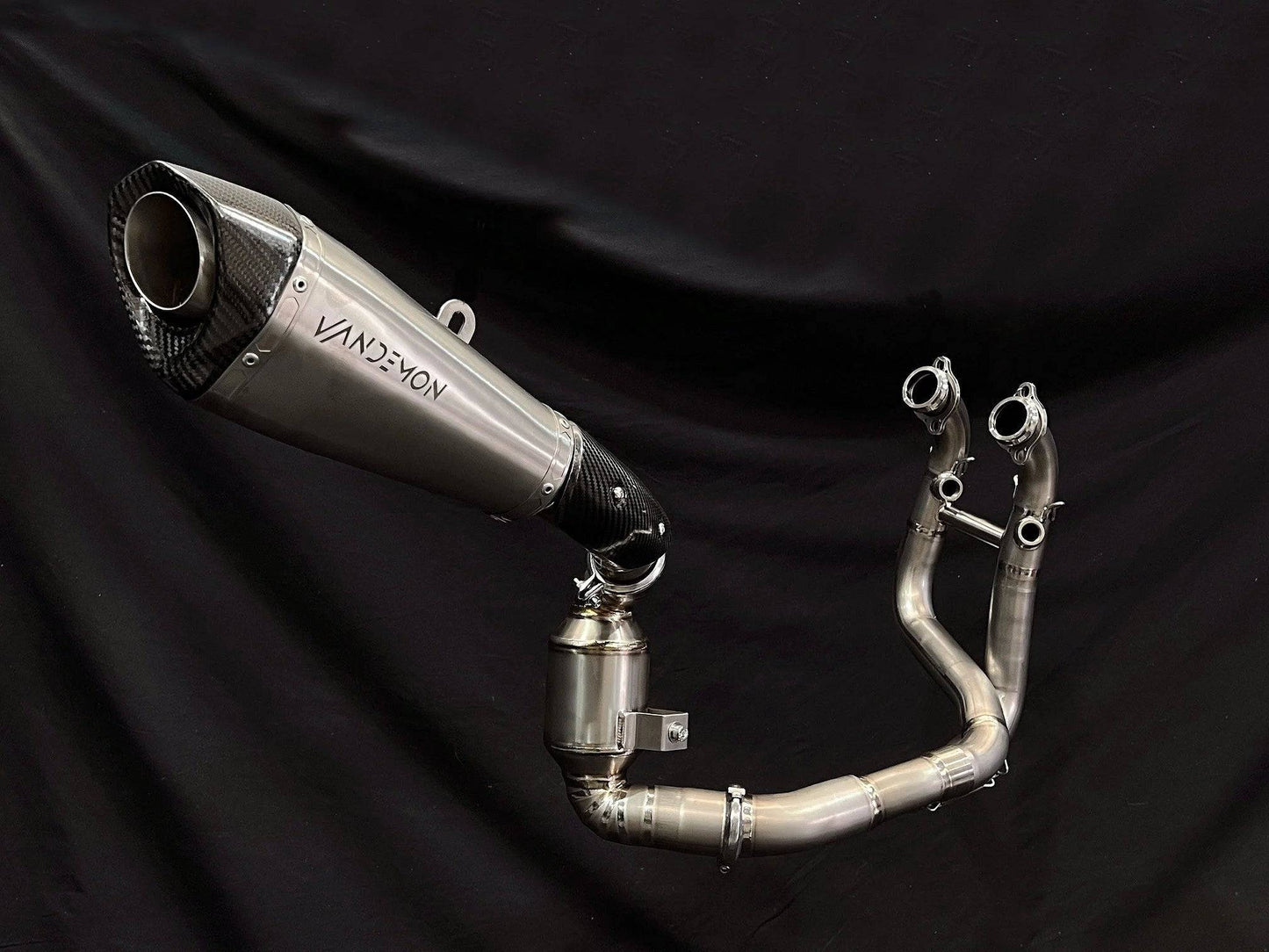 Vandemon Titanium Exhaust System & Cat Delete KTM 790/890 Duke & R 2020-2024 - Adventure Parts