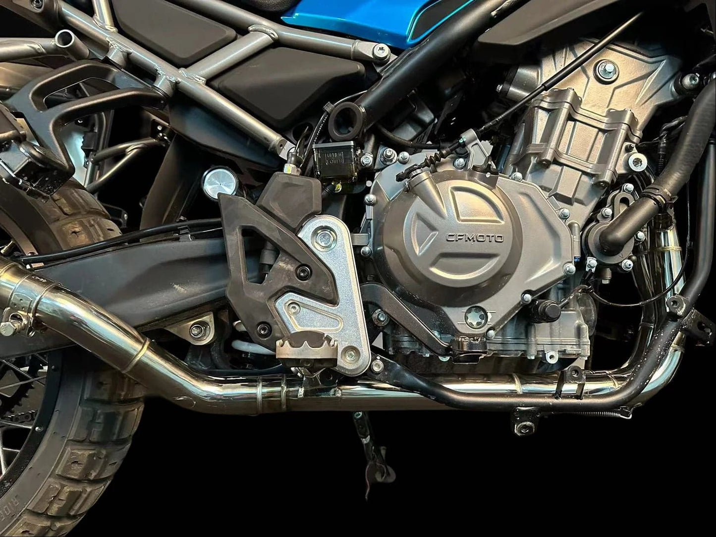 Vandemon Stainless Steel Exhaust System CFMOTO 450MT Adventure - Adventure Parts