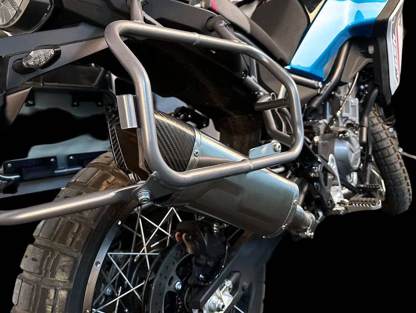 Vandemon Stainless Steel Exhaust System CFMOTO 450MT Adventure - Adventure Parts