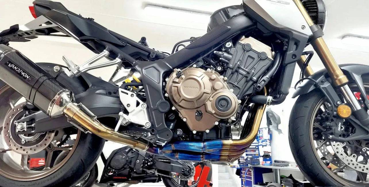 Vandemon Titanium Exhaust System Honda CB650F, CBR650F, CB650R, CBR650R 2014-2023 - Adventure Parts
