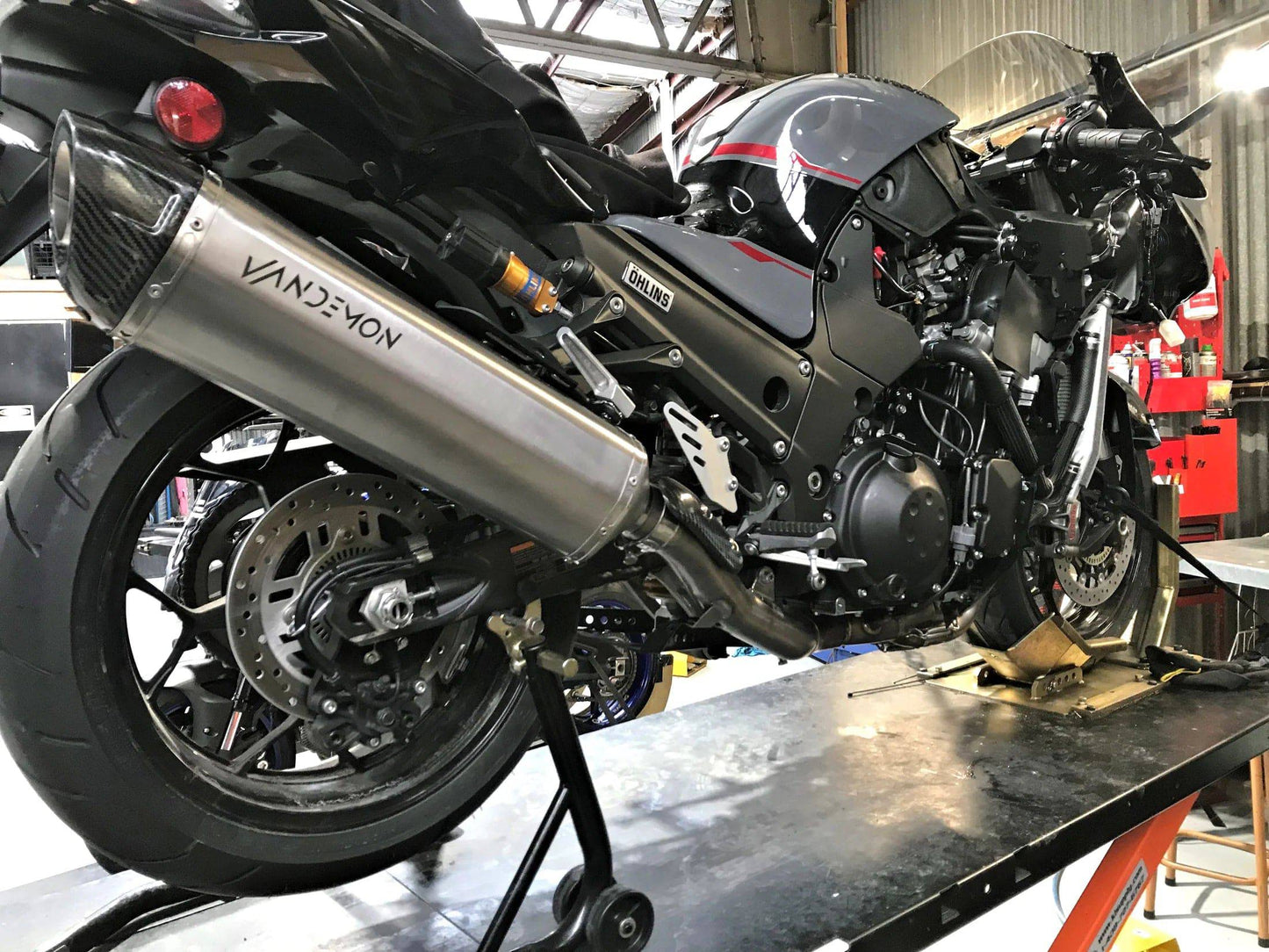 Vandemon Titanium Exhaust System Kawasaki ZZR1400, ZX14R 2012-2024 - Adventure Parts