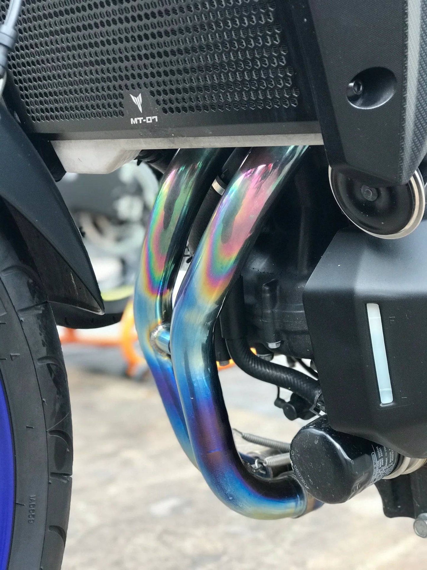 Vandemon Titanium Exhaust System Yamaha R7 MT07 FZ07 XSR700 Tracer 700/GT Tracer 7/GT 2014-23 - Adventure Parts