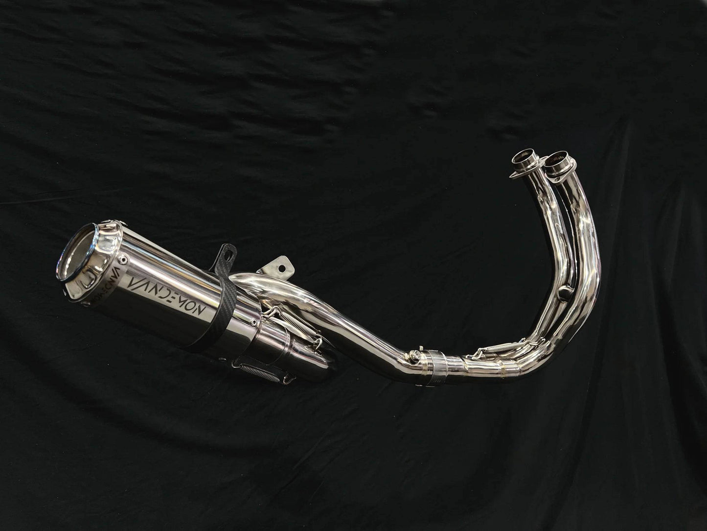 Vandemon Titanium Exhaust System Yamaha R7 MT07 FZ07 XSR700 Tracer 700/GT Tracer 7/GT 2014-23 - Adventure Parts