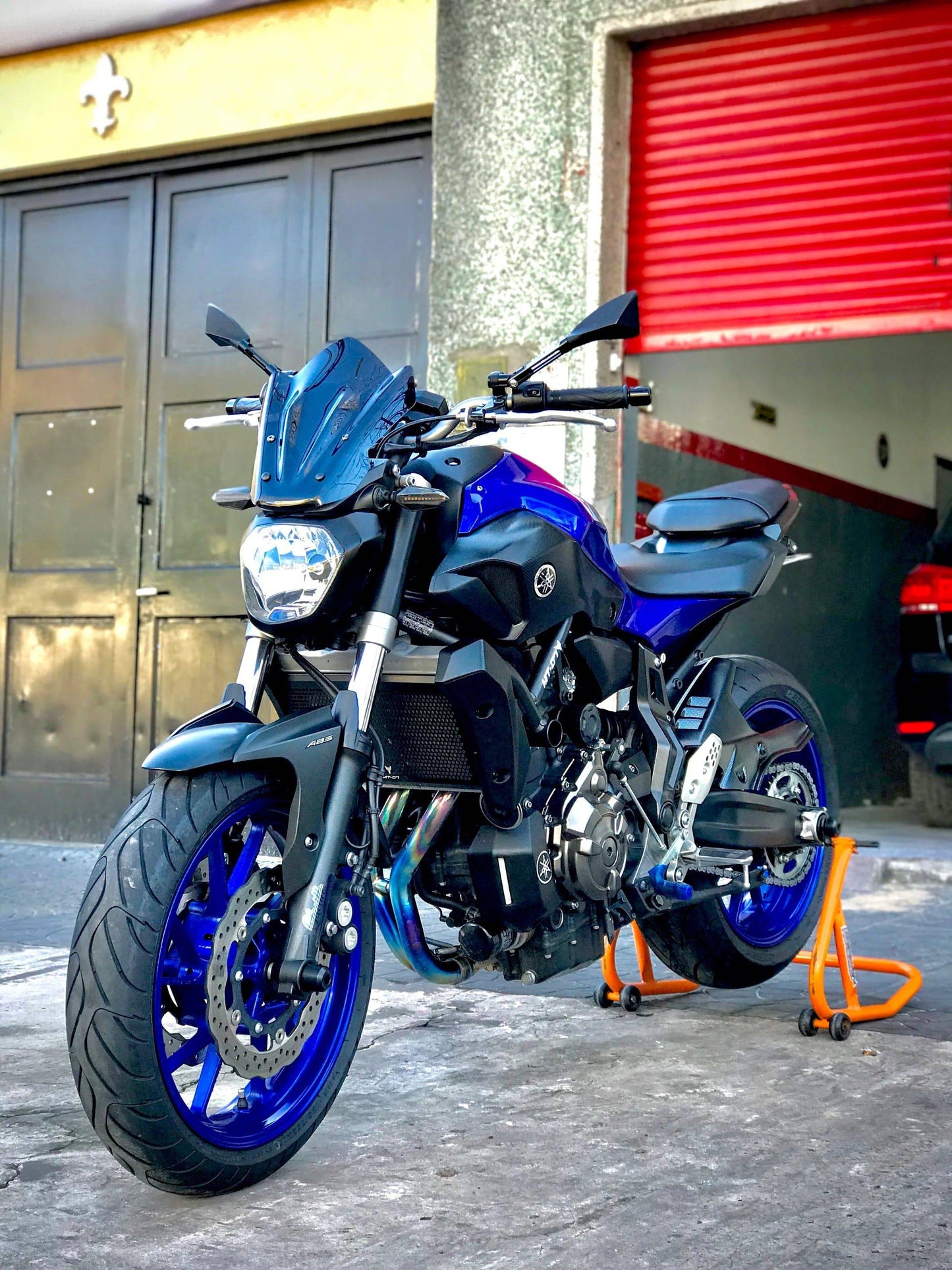 Vandemon Titanium Exhaust System Yamaha R7 MT07 FZ07 XSR700 Tracer 700/GT Tracer 7/GT 2014-23 - Adventure Parts