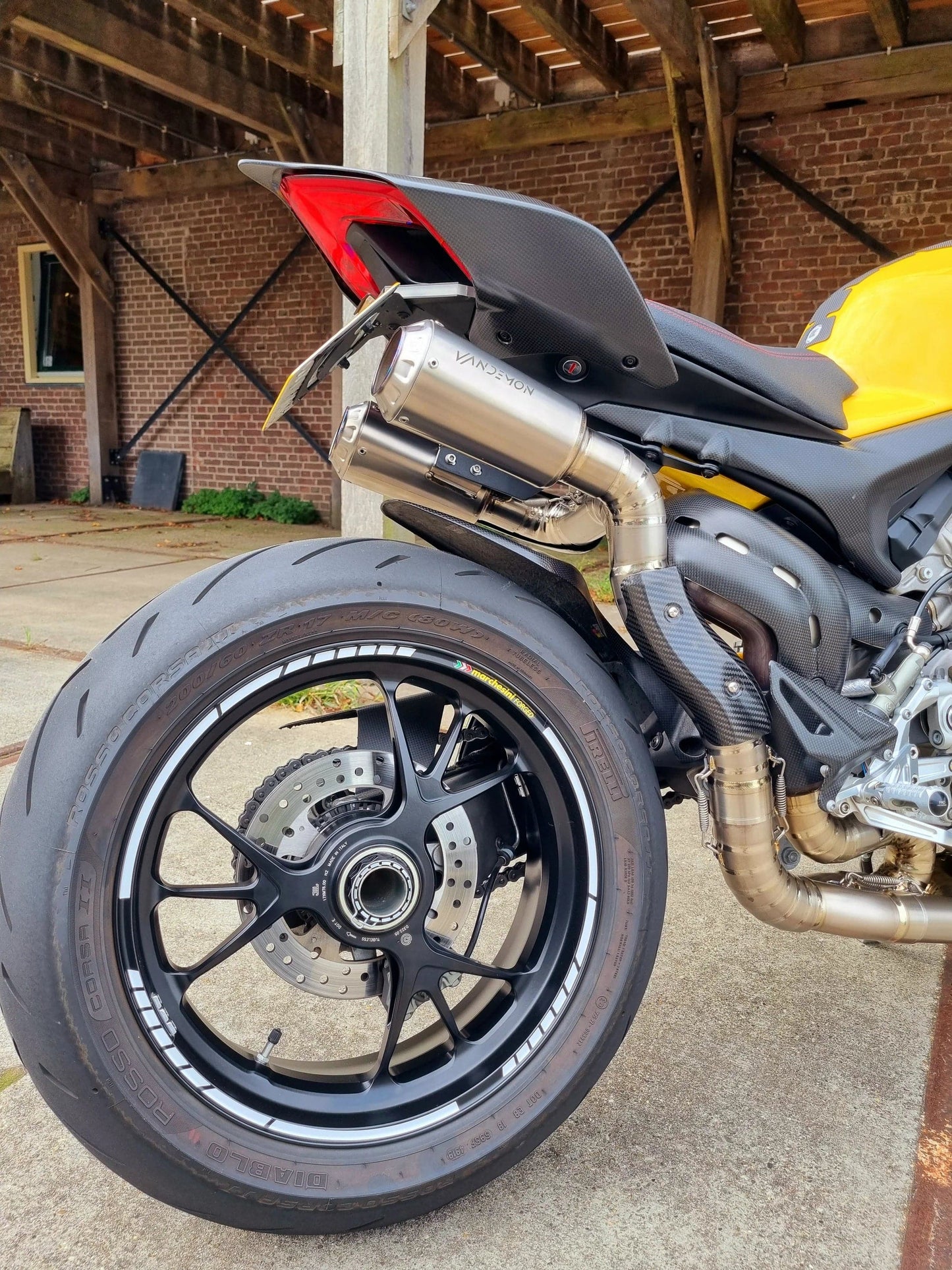 Vandemon Titanium High Mount 3/4 Slip-On Ducati Panigale & Streetfighter V4 2018-2022 - Adventure Parts