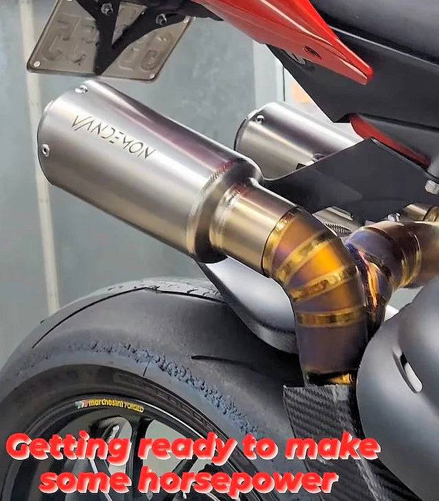 Vandemon Titanium High Mount 3/4 Slip-On Ducati Panigale & Streetfighter V4 2018-2022 - Adventure Parts