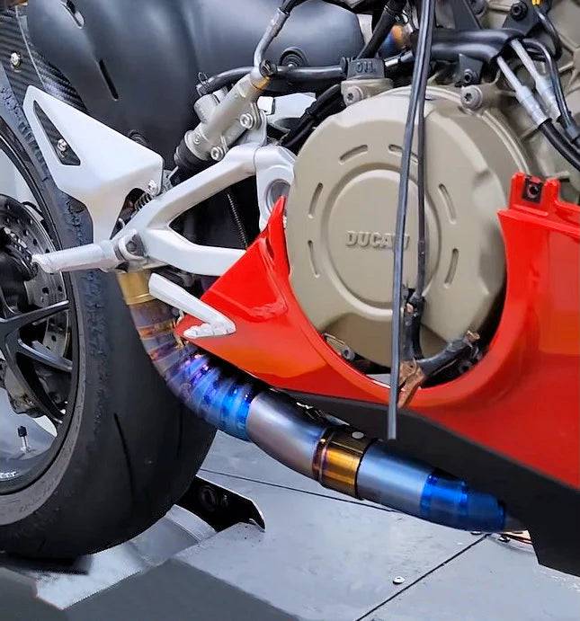 Vandemon Titanium High Mount 3/4 Slip-On Ducati Panigale & Streetfighter V4 2018-2022