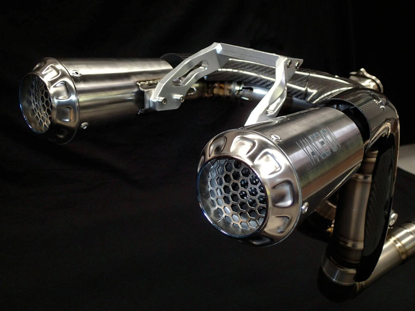 Vandemon Titanium High Mount Exhaust System Ducati Panigale 1199S, 1299S, 1299 SP & R 2011-2018 - Adventure Parts