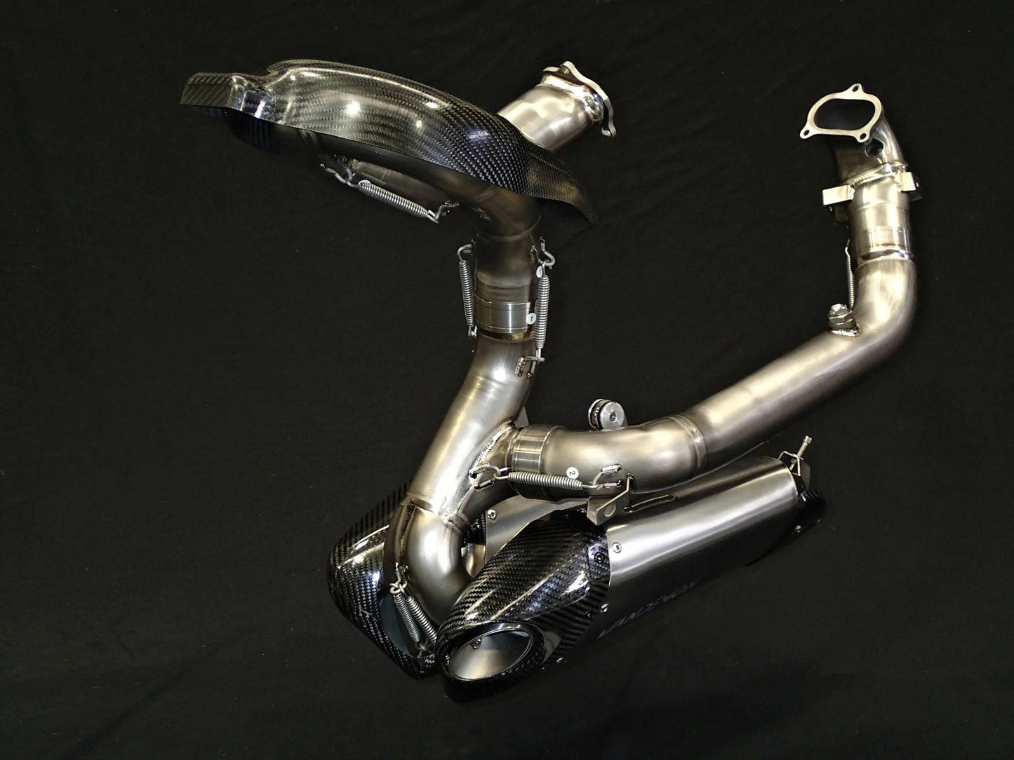 Vandemon Titanium Low Mount Exhaust System Ducati V2 Panigale & Streetfighter 2019-2024 - Adventure Parts