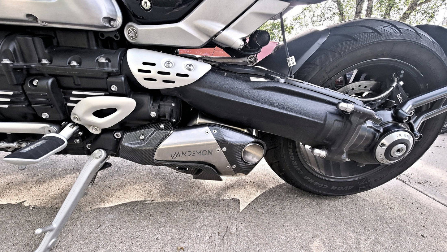 Vandemon Titanium Slip-On MufflersTriumph Rocket 3R / GT/Storm 2500 2019-2023