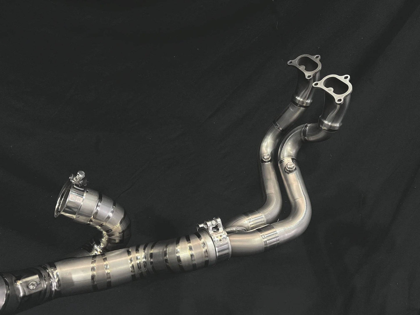 Vandemon Titanium Slip-On & Optional front headers Ducati Multistrada V4 2021-2024 - Adventure Parts