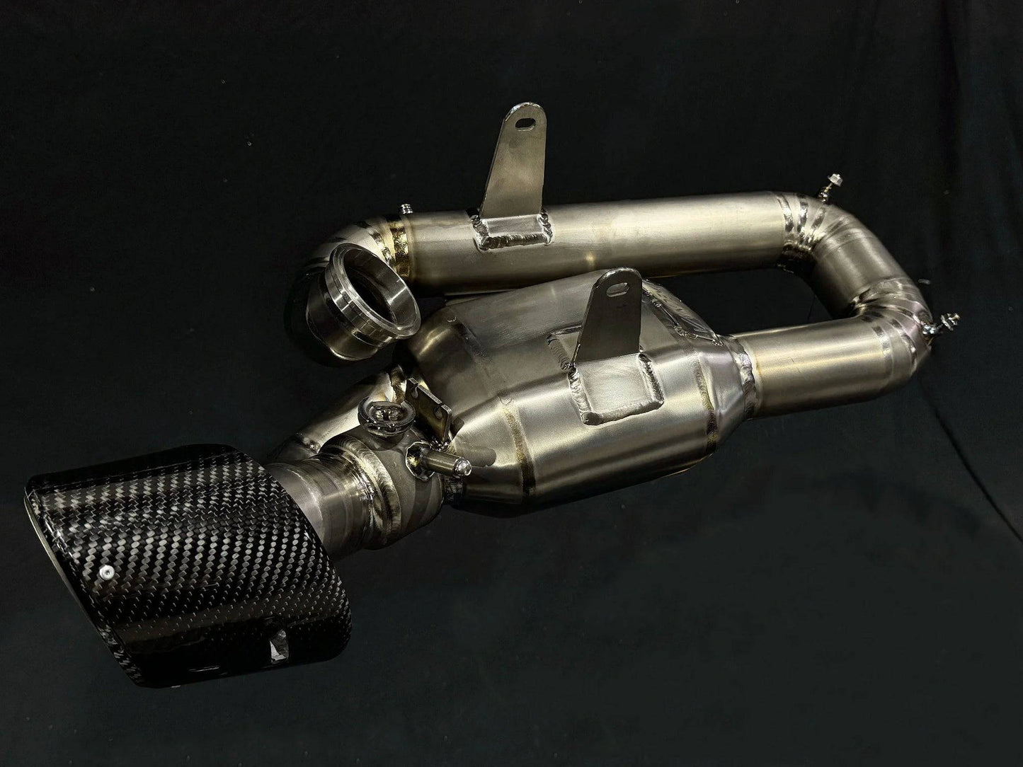 Vandemon Titanium Stealth Slip-On Bimodal Muffler Ducati V2 Panigale & Bayliss Edition 2022-2024