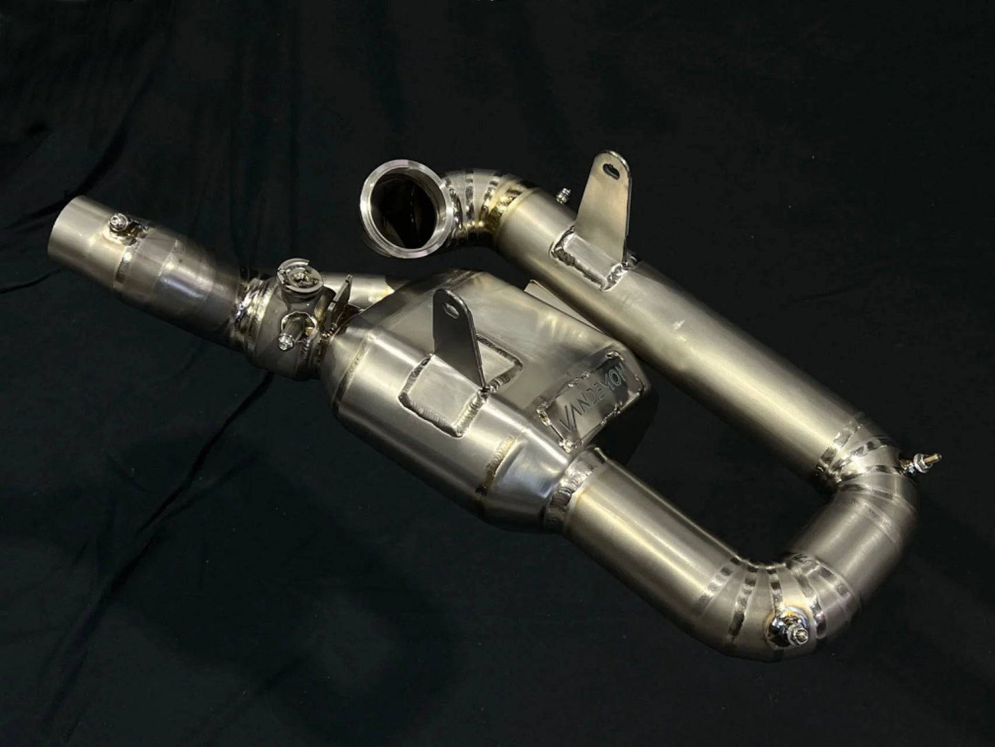 Vandemon Titanium Stealth Slip-On Bimodal Muffler Ducati V2 Panigale & Bayliss Edition 2022-2024