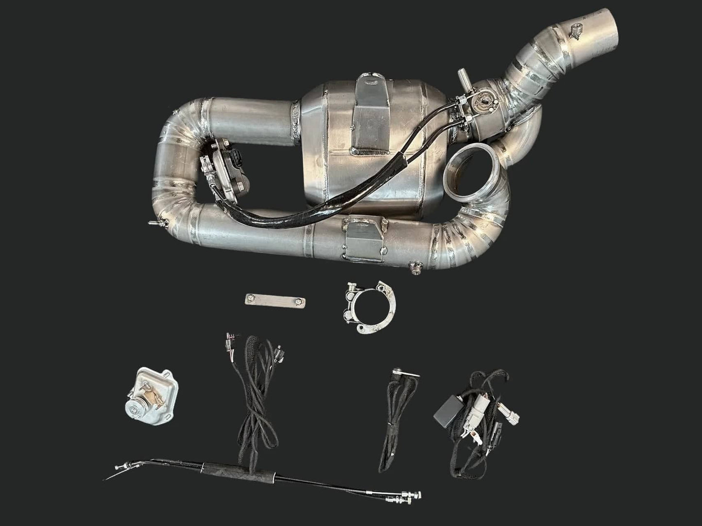 Vandemon Titanium Stealth Slip-On Bimodal Muffler Ducati V2 Panigale & Bayliss Edition 2022-2024