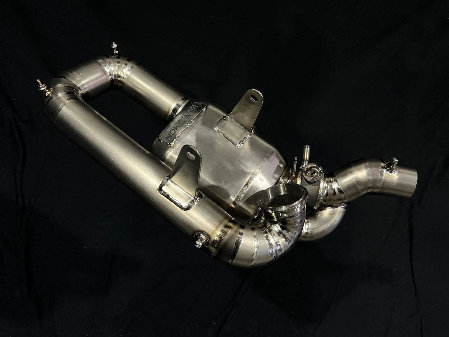 Vandemon Titanium Stealth Slip-On Bimodal Muffler Ducati V2 Panigale & Bayliss Edition 2022-2024