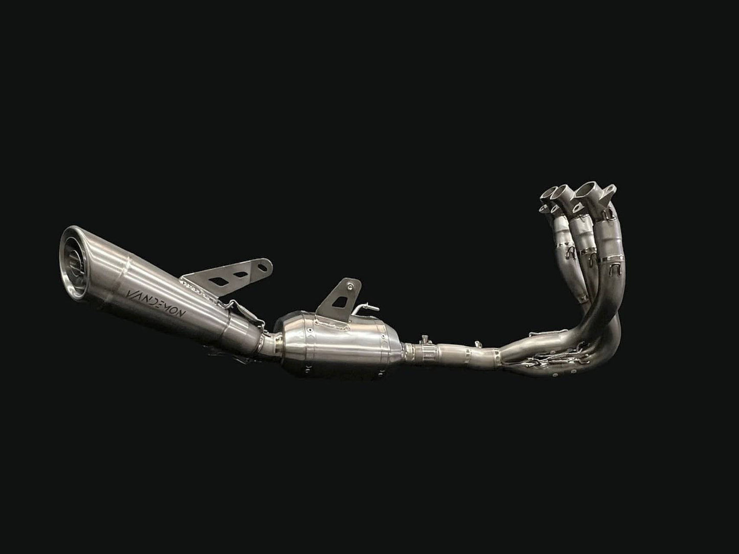 Vandemon Triple Slash Cut Titanium Exhaust Triumph 765 S/R/RS Street 2020-2024 - Adventure Parts