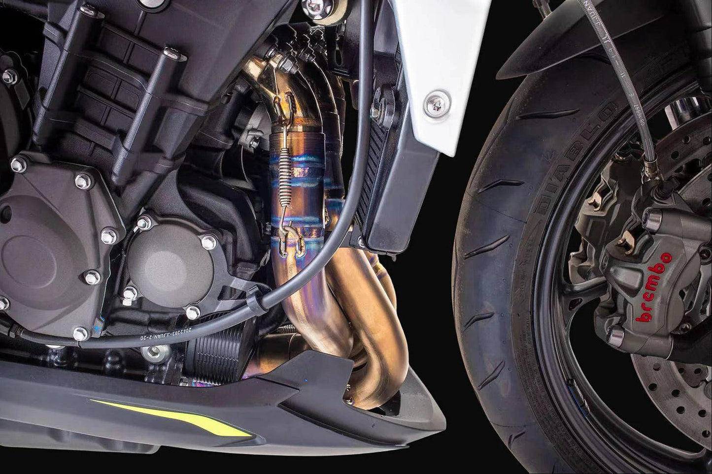 Vandemon Triple Slash Cut Titanium Exhaust Triumph 765 S/R/RS Street 2020-2024 - Adventure Parts