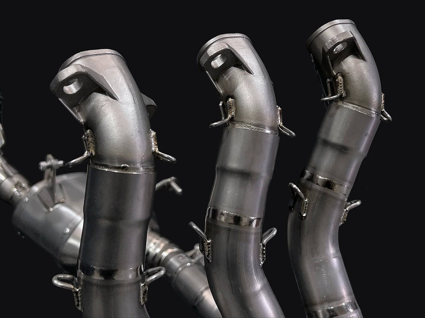 Vandemon Triple Slash Cut Titanium Exhaust Triumph 765 S/R/RS Street 2020-2024 - Adventure Parts