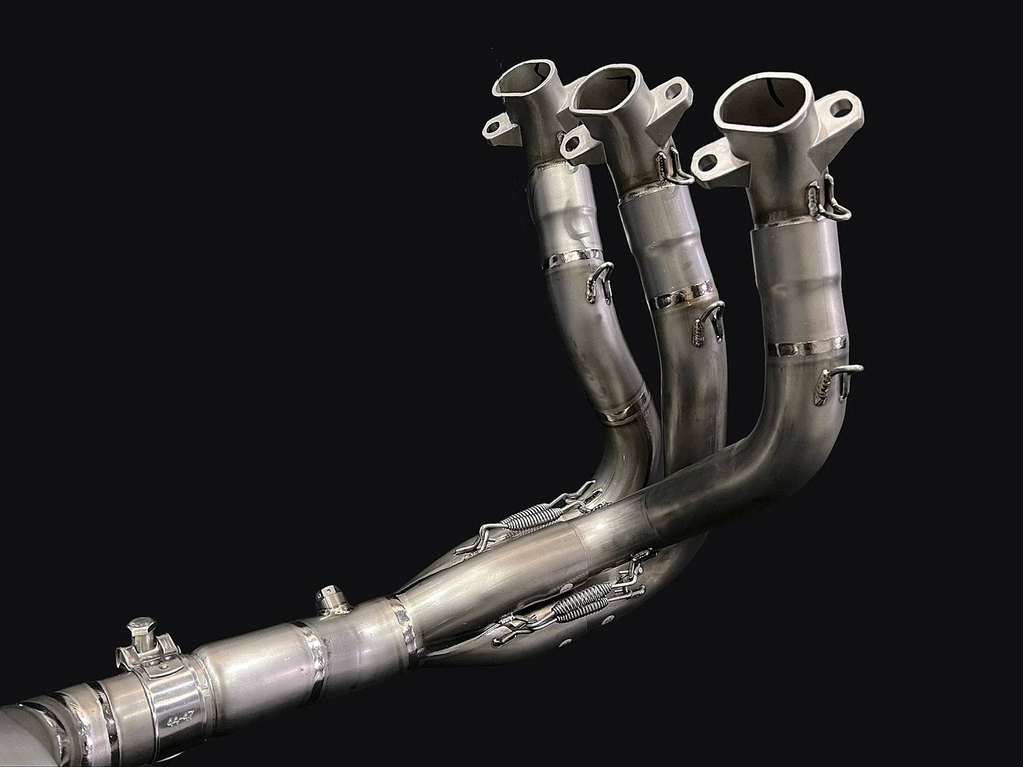 Vandemon Triple Slash Cut Titanium Exhaust Triumph 765 S/R/RS Street 2020-2024 - Adventure Parts