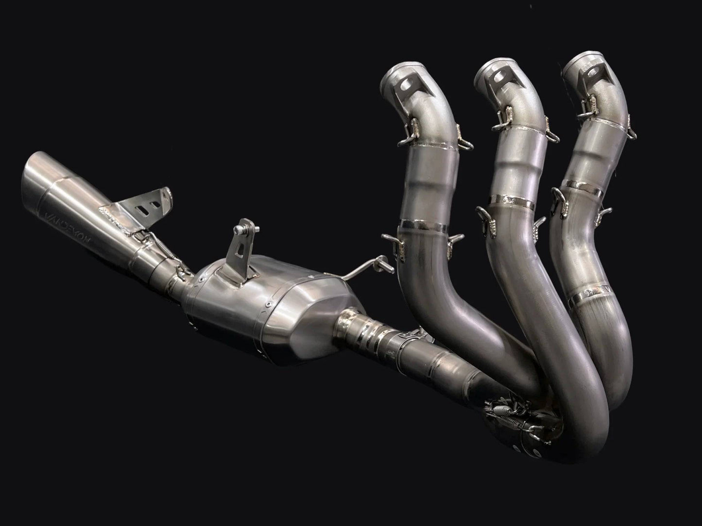 Vandemon Triple Slash Cut Titanium Exhaust Triumph 765 S/R/RS Street 2020-2024 - Adventure Parts