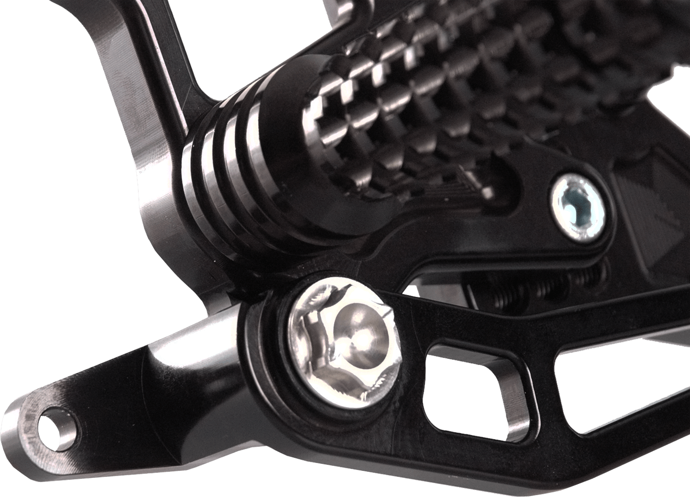 Vortex Racing V2 Rearsets Suzuki GSX-R600 GSXR600 2011-2023 - Black - Adventure Parts