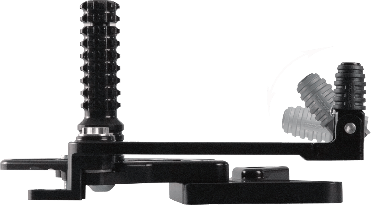 Vortex Racing V2 Rearsets Suzuki GSX-R600 GSXR600 2011-2023 - Black - Adventure Parts