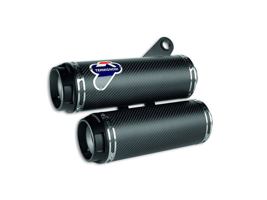Termignoni Carbon Racing Silencers Pair Of Ducati Monster 1200 2014-2016 - Adventure Parts