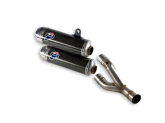 Termignoni Racing Silencers Carbon Pair Of Ducati Monster 1100 EVO 2011-2013 - Adventure Parts