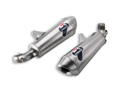 Termignoni Exhaust Pair Of Approved Silencers Ducati Monster 2008-2014 - Adventure Parts