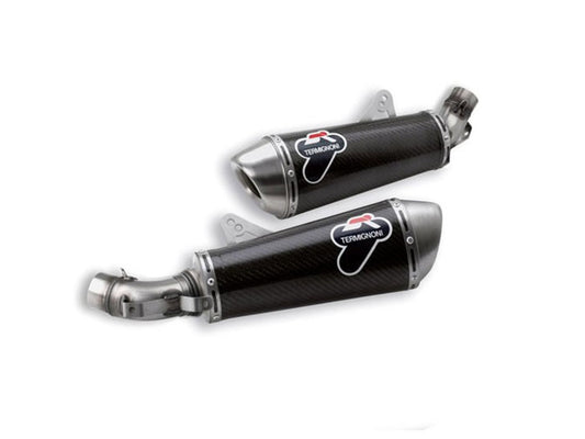 Termignoni Racing Silencers Carbon Pair Of Ducati Monster 2008-2014 - Adventure Parts