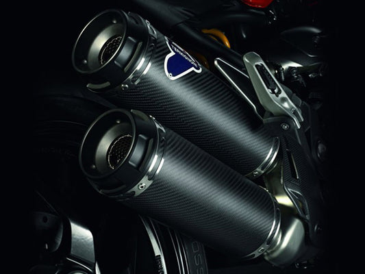 Termignoni Carbon Silencers Pair Of Approved Ducati Monster 821 2015-2017 - Adventure Parts