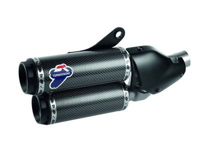 Termignoni Carbon Silencers Pair Of Approved Ducati Monster 821 2015-2017 - Adventure Parts
