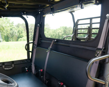 Seizmik Windshield Soft Rear & Dust Panel – Kawasaki Mule Pro FX/FXT - Adventure Parts
